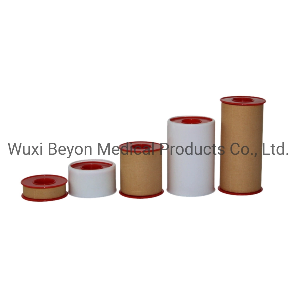 Flesh Beige Skin Color Zinc Oxide Cotton Adhesive Tape Plaster