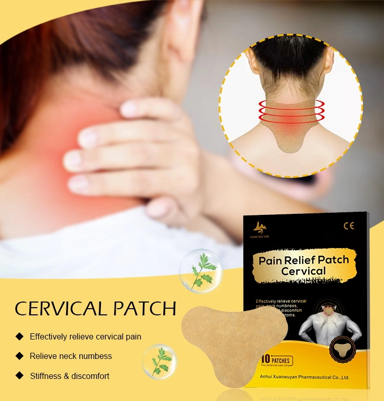 Customized Product Wormwood Oil Extract Adults Cervical Pain Relieving Patch