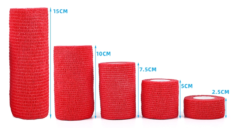 High Quality Cotton Non Woven Self Adhesive Cohesive Waterproof Bandage for Sports Pet Care