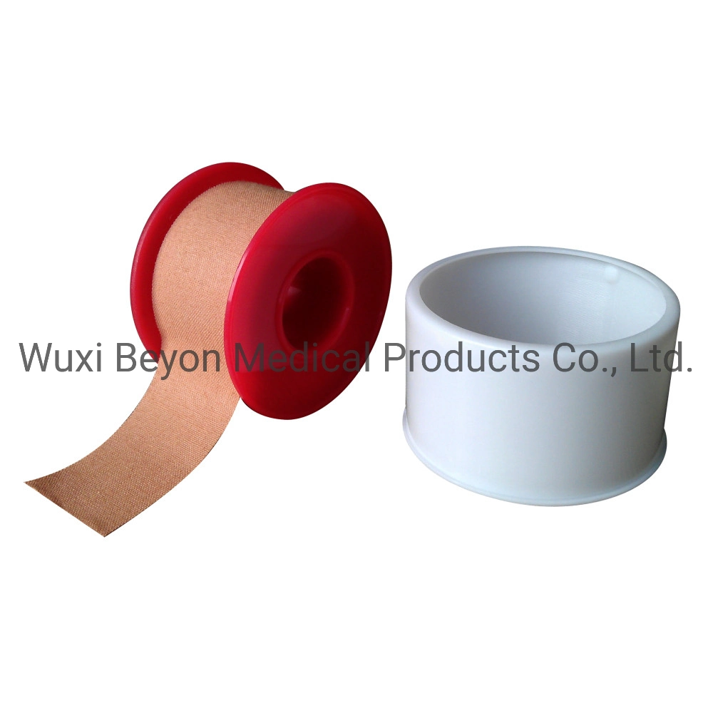 Flesh Beige Skin Color Zinc Oxide Cotton Adhesive Tape Plaster