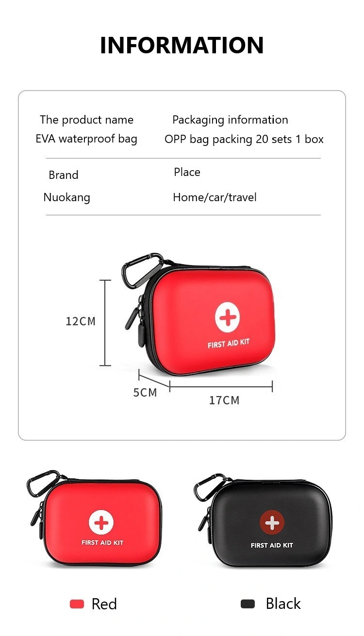 Winter Outdoor First Aid Kit Waterproof EVA Case and Bag Ideal for Car, Home, Boat, School, Camping, Hiking, Office, and Sports