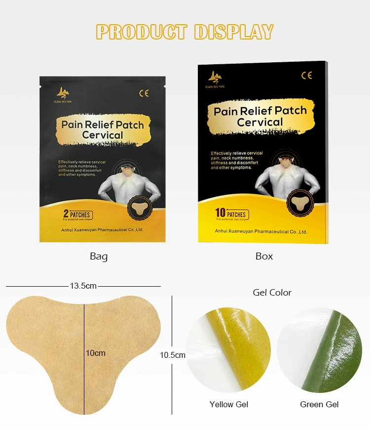 Customized Product Wormwood Oil Extract Adults Cervical Pain Relieving Patch