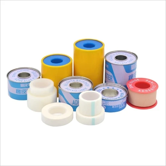 Medical Surgical Cotton Fabric Zinc Oxide Adhesive Hypoallergenic Perforated Plaster Tape (Roll)
