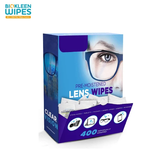 Biokleen 100 Pack OEM Wet Lens Wipes One